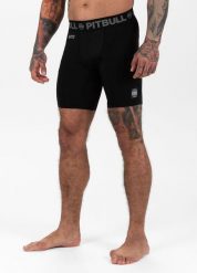 Spodenki męskie Pitbull kompresyjne Performance Pro Plus New Logo. Czarne krótkie spodenki sportowe męskie PITBULL, m, bez wzorów, z materiału. Za 139.00 zł.