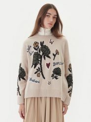 Weekend Max Mara Sweter Pavidi 2525366262 Écru Oversize. Swetry damskie Weekend Max Mara, xl, bez wzorów, z wełny, bez kołnierzyka, bez ramiączek, bez kaptura. Za 1,239.00 zł.