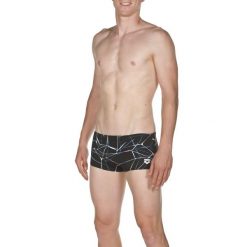 Kąpielówki męskie szoty spodenki pływackie basen Arena Water Low Waist. Czarne kąpielówki męskie Arena, m, bez wzorów, do pływania. Za 161.98 zł.