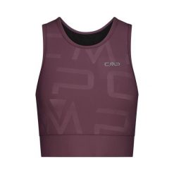 Damski tank top CMP. Brązowe koszulki sportowe damskie CMP, s, bez wzorów, bez kołnierzyka, bez ramiączek. Za 176.50 zł.
