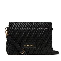 Torebka Valentino. Czarne listonoszki damskie Valentino, bez wzorów, bez dodatków. Za 279.99 zł.