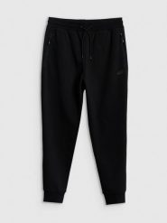 4F Spodnie dresowe joggery męskie - czarne XXL. Czarne spodnie sportowe męskie 4f, m, bez wzorów, z dresówki, na fitness i siłownię. Za 149.99 zł.