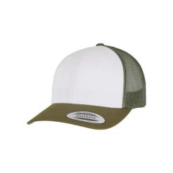 Czapka Trucker Flexfit Retro. Białe czapki i kapelusze męskie FLEXFIT, bez wzorów, z tworzywa sztucznego, retro. Za 100.50 zł.