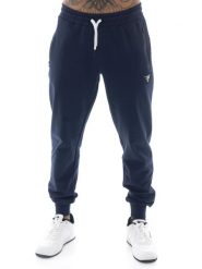 Spodnie dresowe z zamek błyskawiczny na co dzień. Czarne spodnie sportowe męskie LEONE 1947 APPAREL, l, bez wzorów, z dresówki, na fitness i siłownię. Za 303.12 zł.