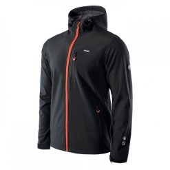 Męska kurtka Elbrus Iver softshell rozmiar XL. Czarne kurtki męskie ELBRUS, na zimę, m, bez wzorów, z softshellu, sportowe, bez kaptura. Za 251.53 zł.