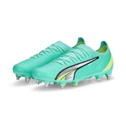 Buty piłkarskie męskie PUMA Ultra Ultimate MXSG. Białe buty sportowe męskie Puma, bez zapięcia, do piłki nożnej. Za 499.99 zł.