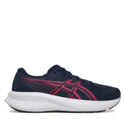 Buty do biegania Asics. Niebieskie obuwie sportowe damskie Asics, bez wzorów, do biegania. Za 219.99 zł.