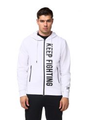 Bluza z kaptur na co dzień na siłownię. Białe bluzy męskie LEONE 1947 APPAREL, xl, bez wzorów, bez kaptura. Za 147.31 zł.