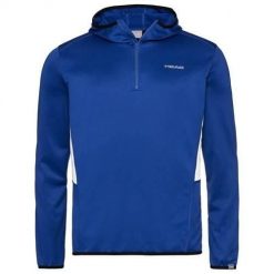 Bluzy sportowa męska Head Club Technical. Niebieskie bluzy męskie Head, m, bez wzorów, z kapturem. Za 255.00 zł.