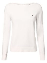 Tommy Hilfiger Sweter Kobiety biały, M. Białe swetry damskie Tommy Hilfiger, m, bez wzorów, z dzianiny, eleganckie, bez kołnierzyka, bez ramiączek, bez kaptura. Za 489.95 zł.