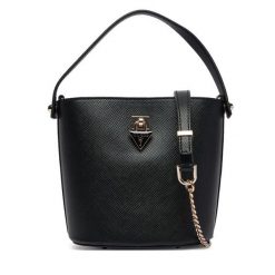 Torebka Guess. Czarne torebki do ręki damskie Guess, z aplikacjami, klasyczne, bez dodatków. Za 609.99 zł.