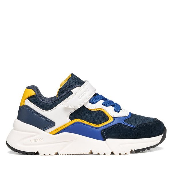 Sneakersy Geox. Trampki i tenisówki chłopięce Geox, bez wzorów, bez zapięcia. Za 249.99 zł.