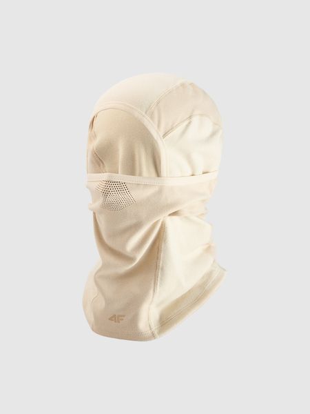 4F Kominiarka narciarska uniseks - beżowa L/XL. Brązowe czapki i kapelusze damskie 4f, na zimę, bez wzorów, z dzianiny. Za 89.99 zł.
