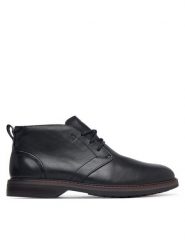 Clarks Trzewiki Aldwin2 Chukka 26329522 Czarny. Czarne botki męskie Clarks, bez wzorów, ze skóry, bez zapięcia. Za 519.99 zł.