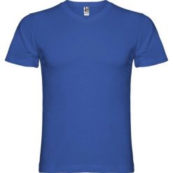 Męska Koszulka Samoyedo Z Dekoltem V. Niebieskie koszulki sportowe męskie ROLY, m, bez wzorów, bez kołnierzyka, bez ramiączek, trekkingowe. Za 36.99 zł.