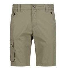 Bermudy rozciągliwe z kieszeniami cargo CMP. Brązowe szorty męskie CMP, l, bez wzorów, z tkaniny. Za 189.99 zł.