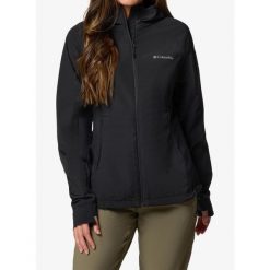 Kurtka damska Columbia Sweet As III Hooded Softshell. Czarne kurtki damskie Columbia, bez wzorów, z softshellu, bez kaptura, trekkingowe. Za 414.69 zł.