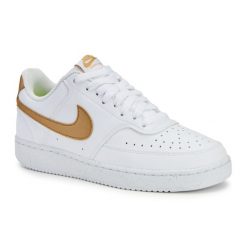 Buty damskie Nike Court Vision Low Next Nature. Białe obuwie sportowe damskie Nike, bez wzorów, trekkingowe, nike court. Za 359.99 zł.