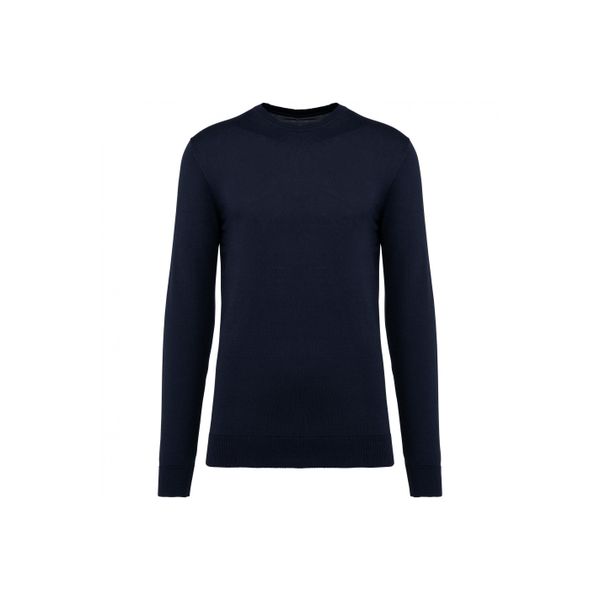 Sweter z okrągłym dekoltem z Suprimy Kariban Premium. Niebieskie swetry przez głowę męskie KARIBAN, m, bez wzorów, z bawełny, bez kołnierzyka. Za 229.50 zł.