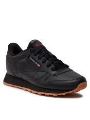 Reebok Sneakersy Classic Leather GZ6093 Czarny. Czarne buty sportowe dziewczęce Reebok, bez wzorów, ze skóry, bez zapięcia. Za 199.99 zł.