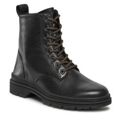 Trapery Tamaris. Czarne kozaki damskie Tamaris. Za 379.99 zł.