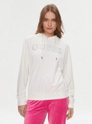 Guess Bluza Couture V4RQ25 KBXI2 Écru Regular Fit. Bluzy damskie Guess, m, z aplikacjami, z syntetyku, bez kaptura. Za 239.99 zł.