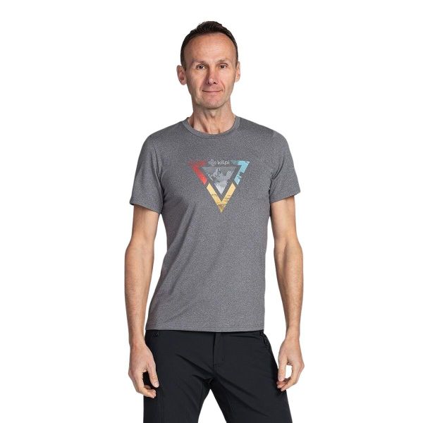 Koszulka Kilpi Lismain. Szare koszulki sportowe męskie Kilpi, xs, bez wzorów, bez kołnierzyka, bez ramiączek, trekkingowe. Za 112.21 zł.