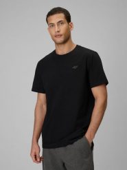 4F T-shirt regular gładki męski (2-pack) - multikolor S. T-shirty męskie 4f, m, bez wzorów, z materiału, klasyczne, bez kołnierzyka. Za 119.99 zł.