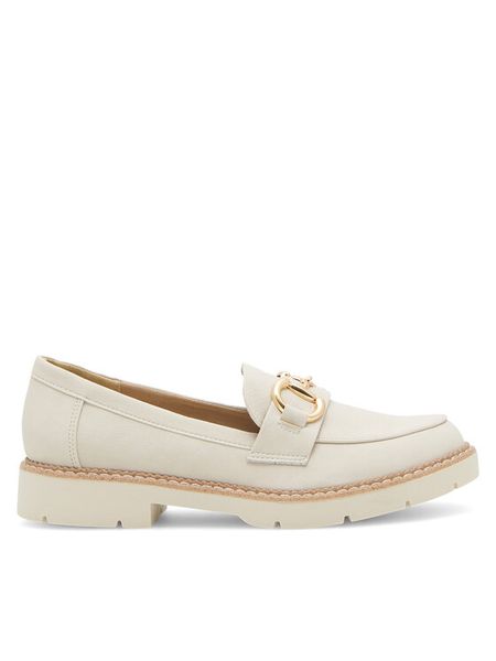 Clara Barson Lordsy EVELINNE WS5885-01 Écru. Białe mokasyny damskie Clara Barson, ze skóry. Za 129.99 zł.
