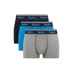 Bokserki męskie Pepe Jeans Short Trunk 3-pack. Bokserki męskie Pepe Jeans, l, bez wzorów, z bawełny. W wyprzedaży za 76.00 zł.