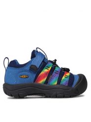 Keen Półbuty Newport H2SH0 1026208 Niebieski. Niebieskie półbuty chłopięce Keen, bez wzorów, ze skóry, bez zapięcia. Za 199.99 zł.