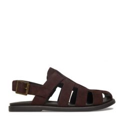 Sandały GINO ROSSI. Brązowe sandały męskie Gino Rossi, bez zapięcia. Za 299.99 zł.