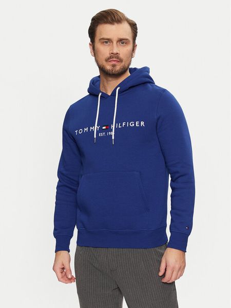 Tommy Hilfiger Bluza Logo MW0MW11599 Niebieski Regular Fit. Niebieskie bluzy męskie Tommy Hilfiger, m, bez wzorów, z bawełny, bez kaptura. Za 489.99 zł.