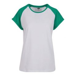 Koszulka damska Urban Classics Contrast Raglan. Białe t-shirty damskie Urban Classics, bez wzorów, bez kołnierzyka. Za 102.00 zł.