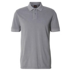 HUGO BOSS 50507813HB Szary. Szare koszulki polo męskie Hugo Boss, m, bez wzorów, z tkaniny, bez ramiączek. Za 293.99 zł.