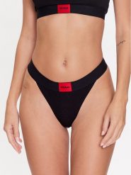 Hugo Stringi 50492326 Czarny. Czarne stringi damskie Hugo, xxl, bez wzorów, z bawełny. Za 99.99 zł.