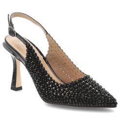 Czarne Czółenka Alma En Pena Eleganckie Obuwie Damskie Na Szpilce. Czarne czółenka damskie Alma en Pena, bez wzorów, eleganckie, bez obcasa, na obcasie, bez zapięcia. Za 518.99 zł.