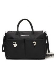 Karl Lagerfeld Kids Torba do wózka Newborn D2 Z31194 Czarny. Czarne torby i plecaki dziecięce Karl Lagerfeld Kids, ze skóry. Za 677.99 zł.