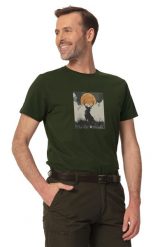 T-shirt myśliwski męski Tagart FNT Deerant Green z nadrukiem. Zielone t-shirty męskie tagart, na lato, m, bez wzorów, z bawełny, klasyczne, bez kołnierzyka. Za 116.00 zł.