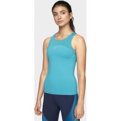 Top treningowy damski. Koszulki sportowe damskie 4f, bez wzorów, z dzianiny, bez kołnierzyka, bez ramiączek, climacool (adidas). Za 79.99 zł.