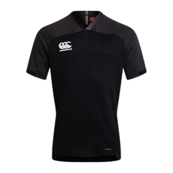Jersey Canterbury Vapodri Evader. Czarne koszulki sportowe męskie CANTERBURY, xl, bez wzorów, z jersey, bez kołnierzyka, bez ramiączek, na fitness i siłownię. Za 294.00 zł.