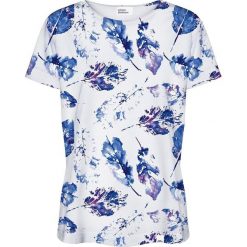 Colour Pleasure Koszulka damska CP-030 154 biało-niebieska r. XL/XXL. Bluzki damskie marki Colour Pleasure. Za 70.35 zł.