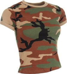MFH Koszulka US woodland damska 170 g / m S. T-shirty damskie MFH, m, bez wzorów, bez kołnierzyka. Za 68.60 zł.