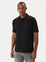 Armani Exchange Polo XM001286 AF10366 UC001 Czarny Regular Fit. Czarne koszulki polo męskie Armani Exchange, l, bez wzorów, z bawełny, bez ramiączek. Za 349.99 zł.