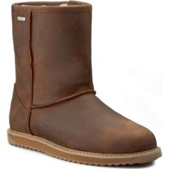 Buty EMU AUSTRALIA - Paterson Leather Lo W11349 Oak. Brązowe kozaki damskie Emu Australia, ze skóry. W wyprzedaży za 549.00 zł.
