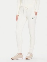 Guess Spodnie dzianinowe V5BB20 Z0572 Écru Regular Fit. Spodnie materiałowe damskie Guess, m, z aplikacjami, z dzianiny. Za 349.99 zł.