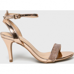 Answear - Sandały Anne Michelle. Szare sandały damskie ANSWEAR, z materiału. Za 139.90 zł.