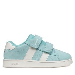 Sneakersy Geox. Niebieskie trampki i tenisówki chłopięce Geox, bez wzorów, bez zapięcia. Za 269.99 zł.