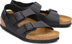 Birkenstock Sandały męskie Milano grafitowe r. 45 (0034791). Szare sandały męskie Birkenstock, bez zapięcia. Za 424.99 zł.