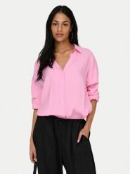 ONLY Koszula Zazima 15272523 Fioletowy Oversize. Fioletowe bluzki damskie Only, l, bez wzorów, bez kołnierzyka, bez ramiączek. Za 199.99 zł.